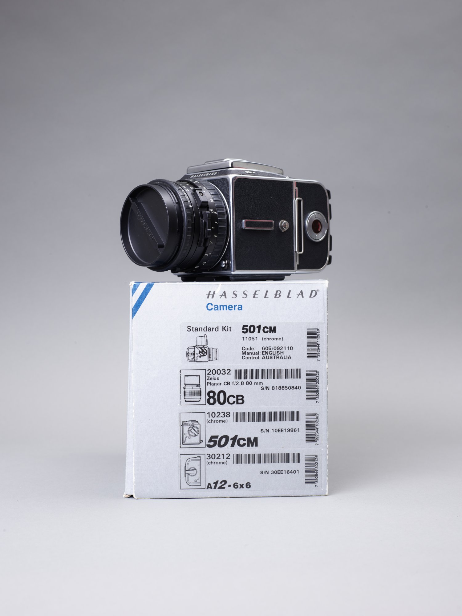 Hasselblad 501CM Standard Kit, Matching Serials, Full Box